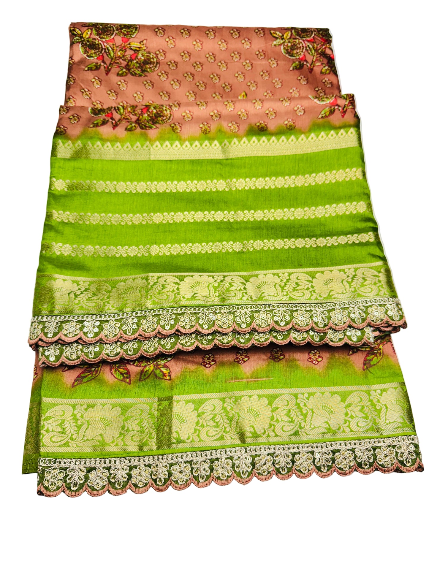 Tussar silk saree with Banaras border