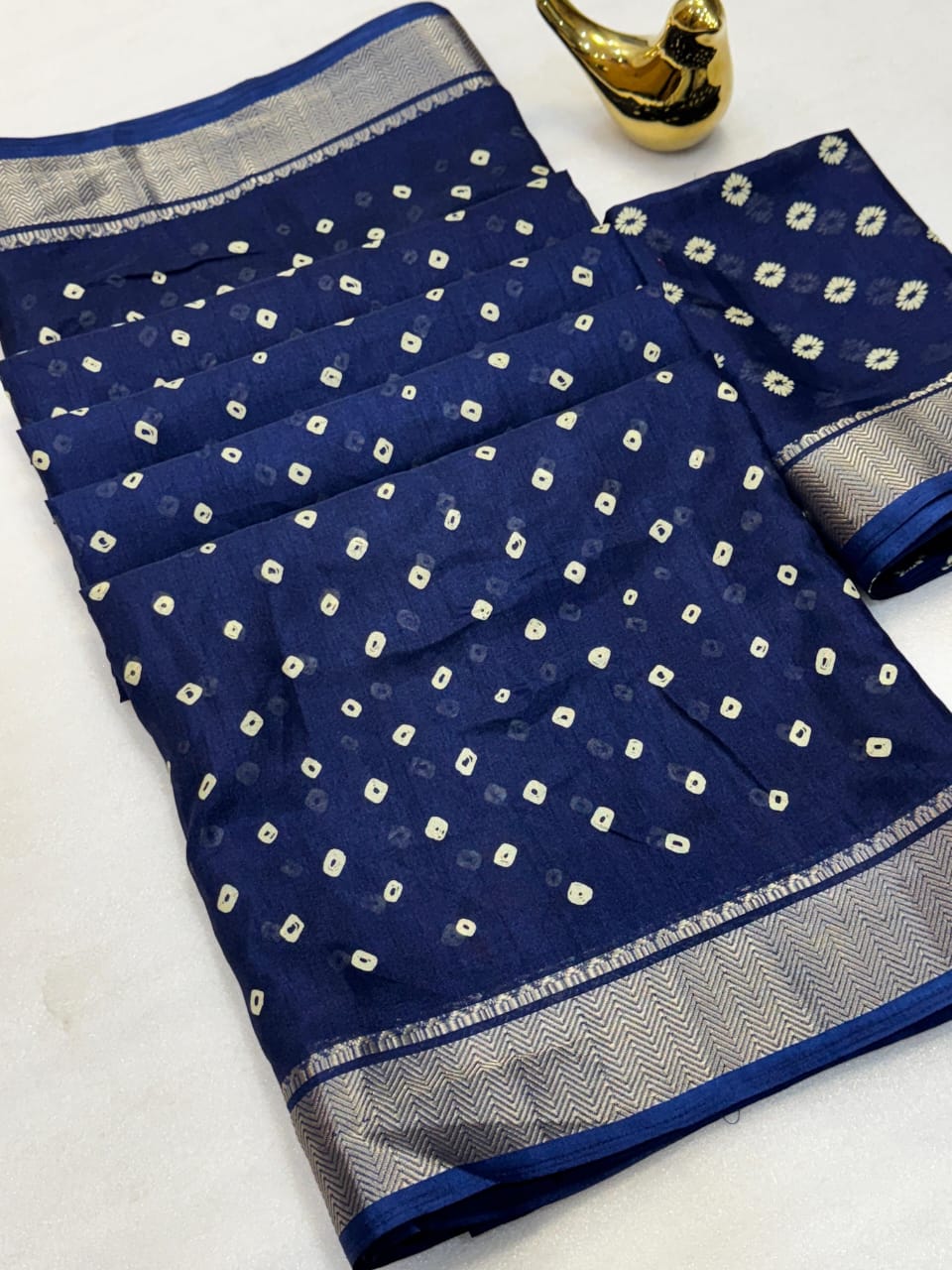 Dola silk with Bandini pattern sarees