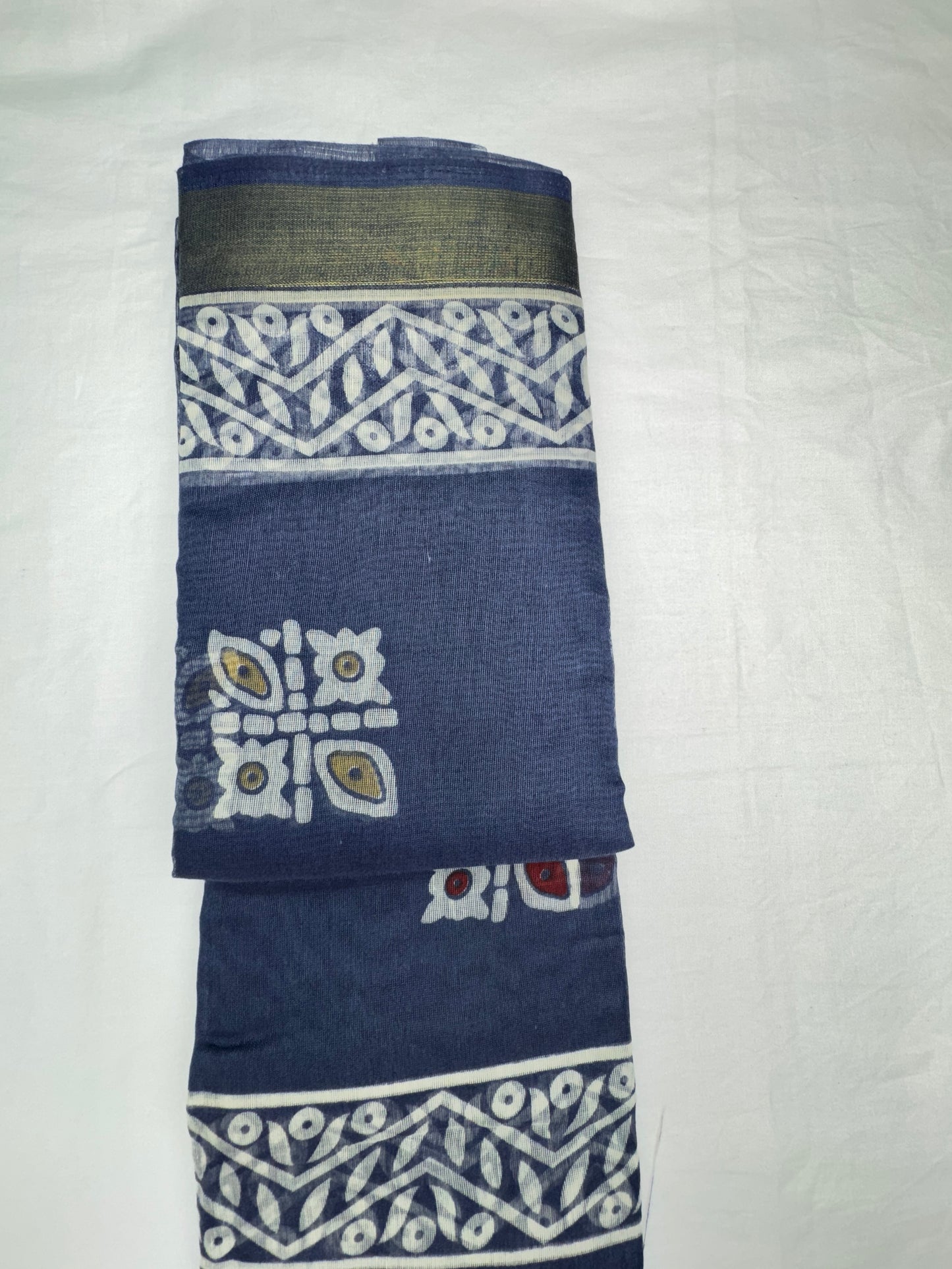 Jaipur Lenin blue colour saree