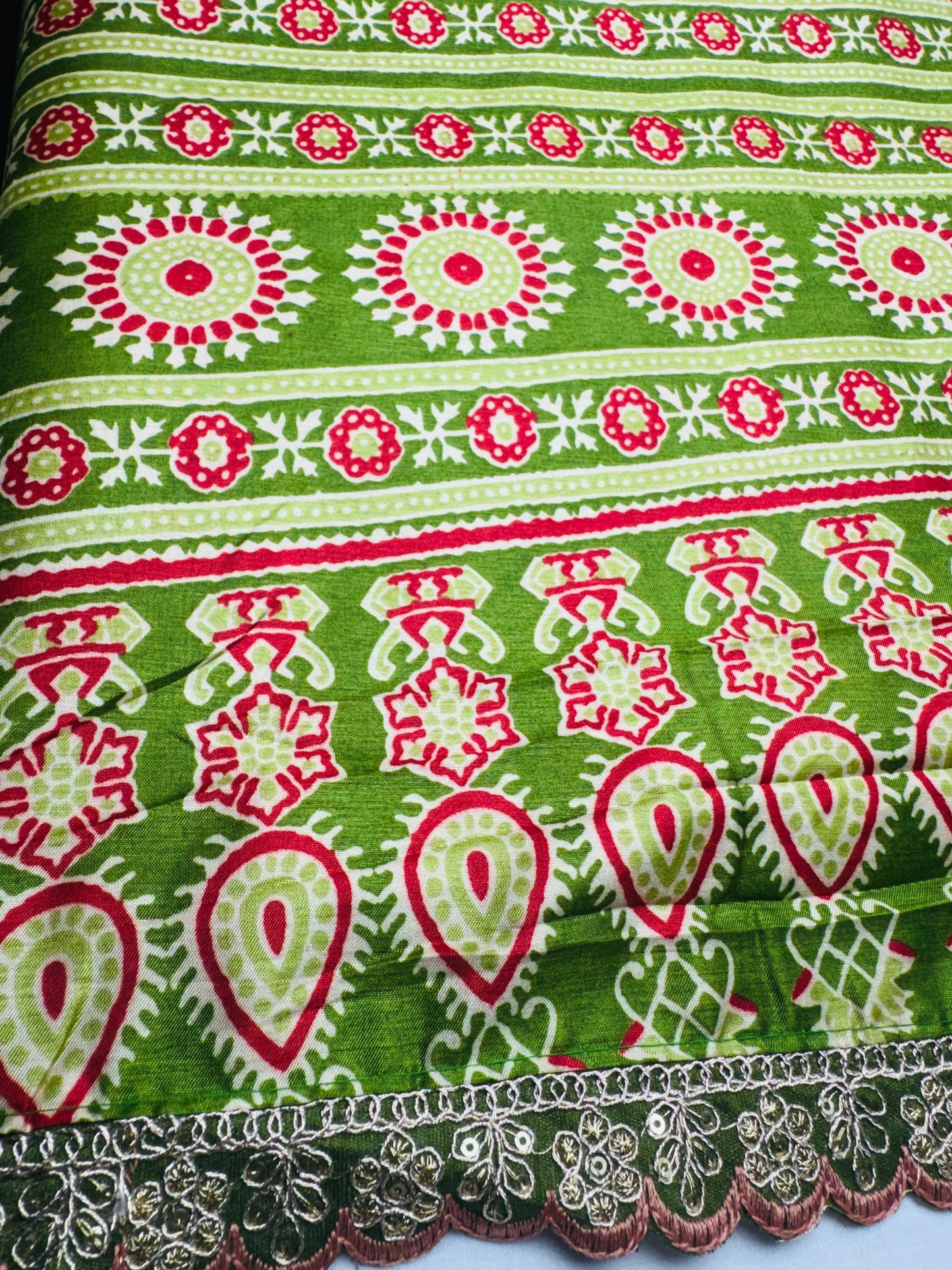 Tussar silk saree with Banaras border